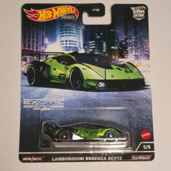 Hot Wheels Car Culture Lamborghini Essenza Scv12 5/5 Exotic Envy Sealed New 2021 - Picture 1 of 3